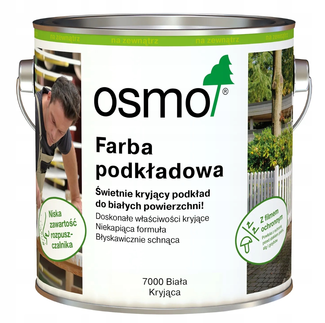 Osmo Podkladová barva Barva na dřevo 7000 Bílá Krycí 2,5L