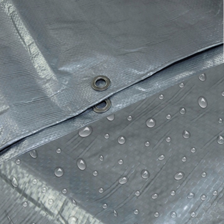 PLANDEKA TARAS GRUBA SZARA MOCNA wodoodporna 10x15 Kod producenta Plandeka