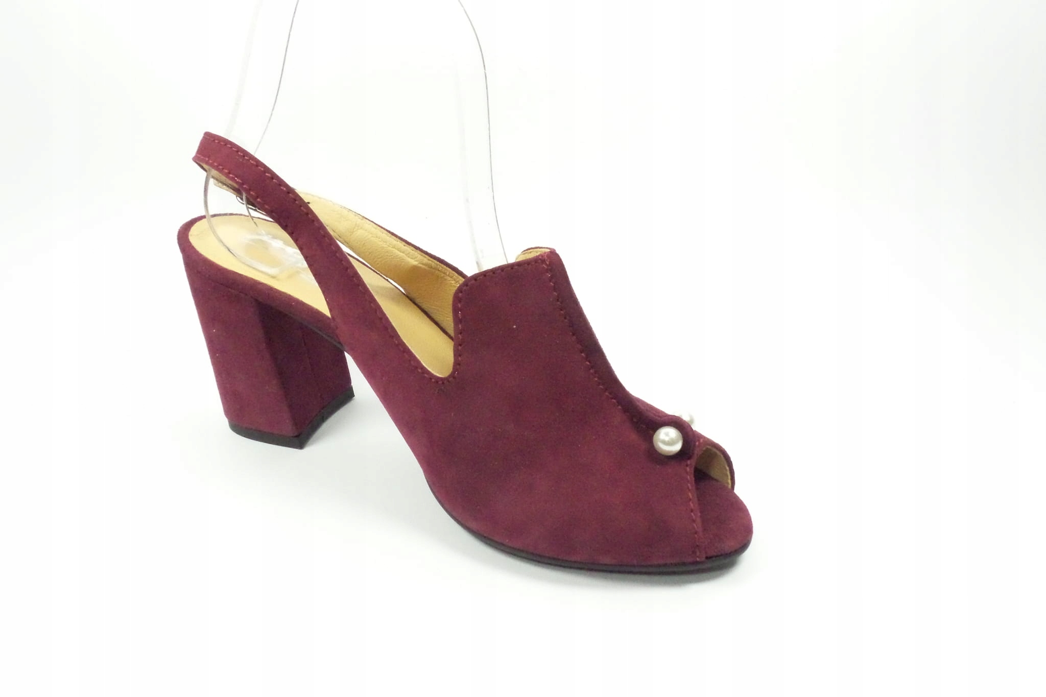 Sandały damskie Aga 5266 bordo 36