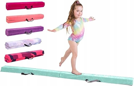 Tiny Tumblers gimnastyczna belka równoważna do domu, 210 cm