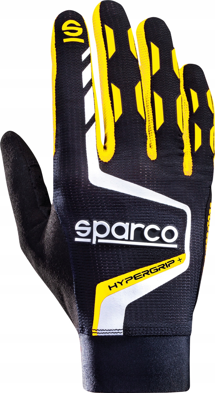 Sparco Hypergrip+ Sim Racing gamingové rukavice, barva černo-žlutá, vel 12