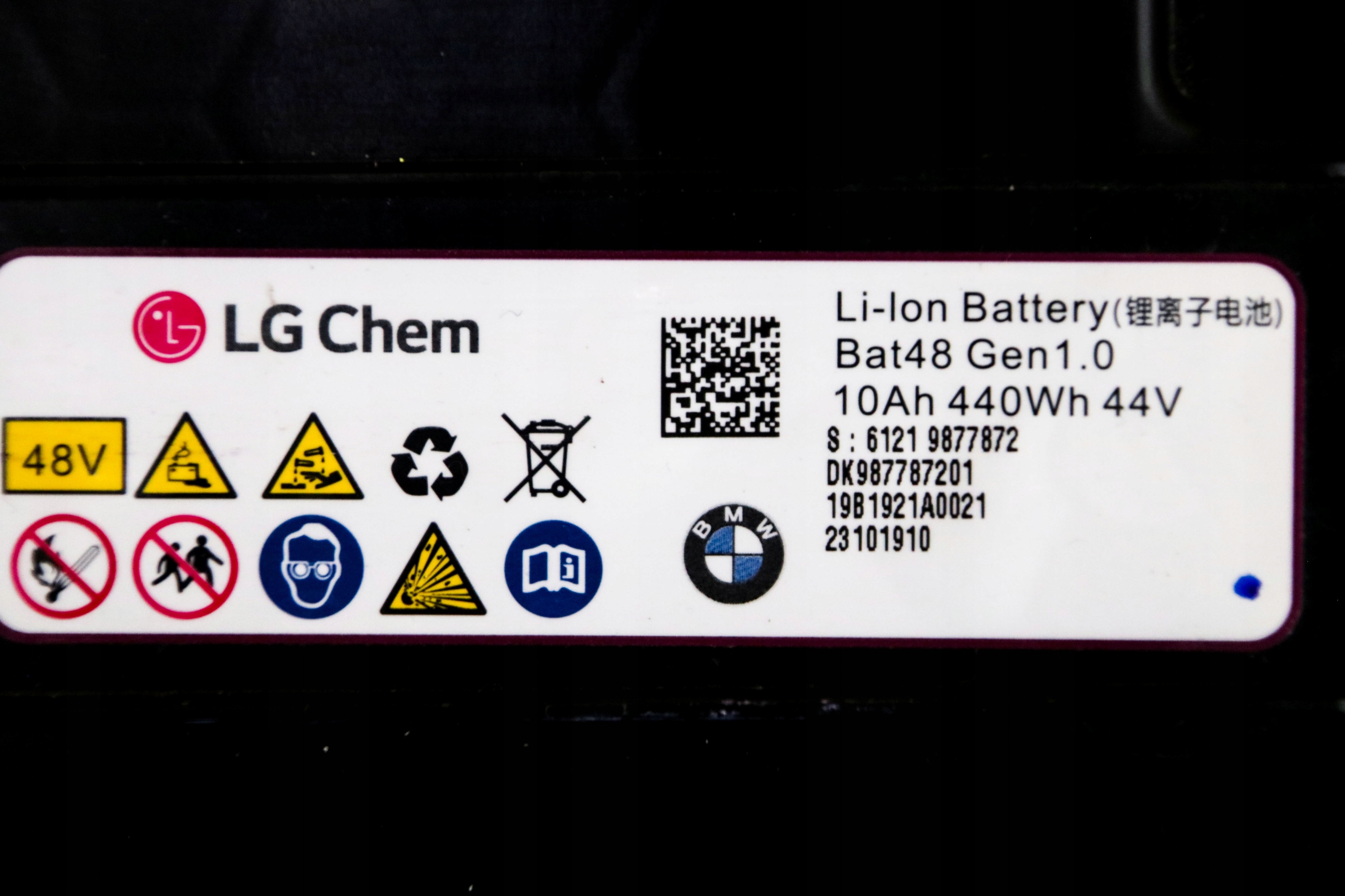 BMW AKUMULATOR LI-ION 10Ah 440Wh 44V 2019 r.