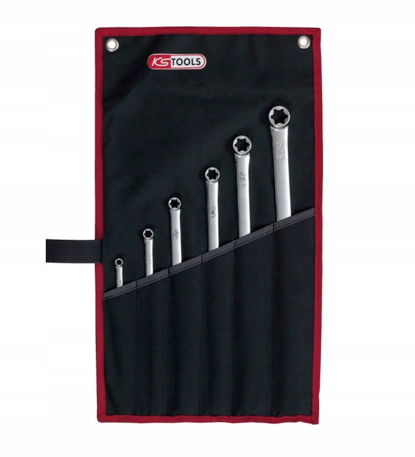 Ks Tools Dvojité Očkové Kľúče Torx E6-E24 Ekstra Dlhé Sada 6ks