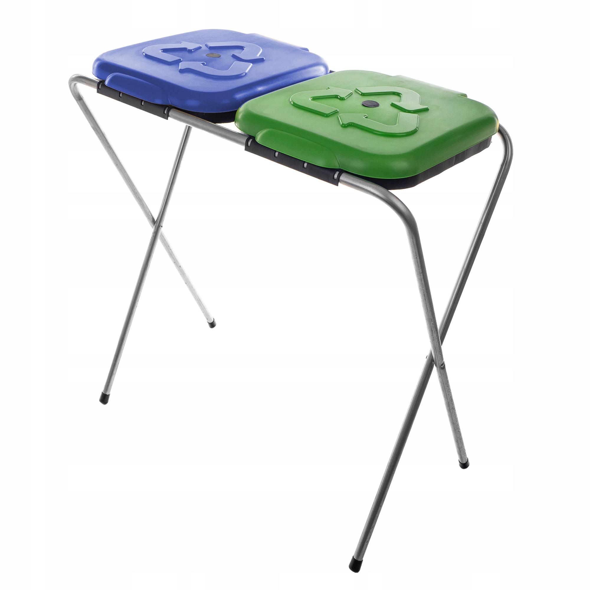 Levně Stojan/podstavec na pytle na tříděný odpad Sortex 2 Zeleno-modrý