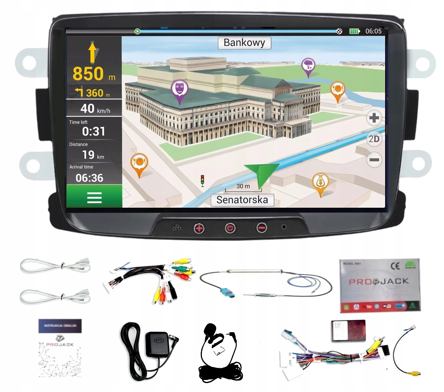 Rádio Navigácia Gps Renault Captur 2013-2019 Bt Carplay 4GB 64GB Mikrofón