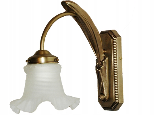 Mosadzné nástenné svietidlo, nástenná lampa z mosadze