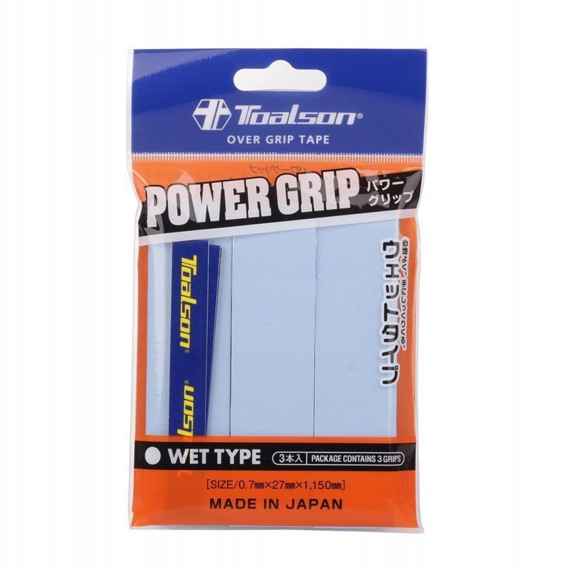 Owijki wierzchnie Toalson Power Grip Niebieskie Jasne 0,70mm 3 szt