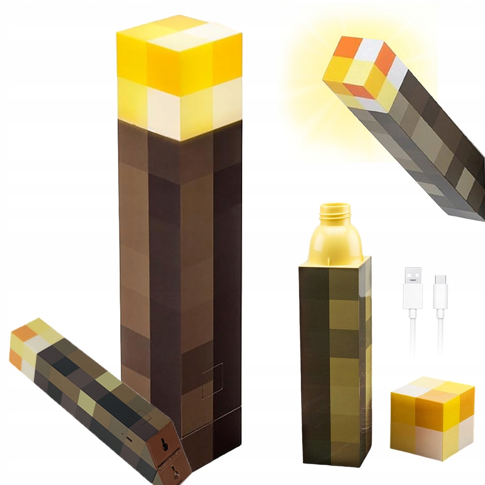 TORCH LAMPA LED MC KREATYWNA DEKORACYJNA USB ŁADOWANA ŚWIATŁO NOCNE