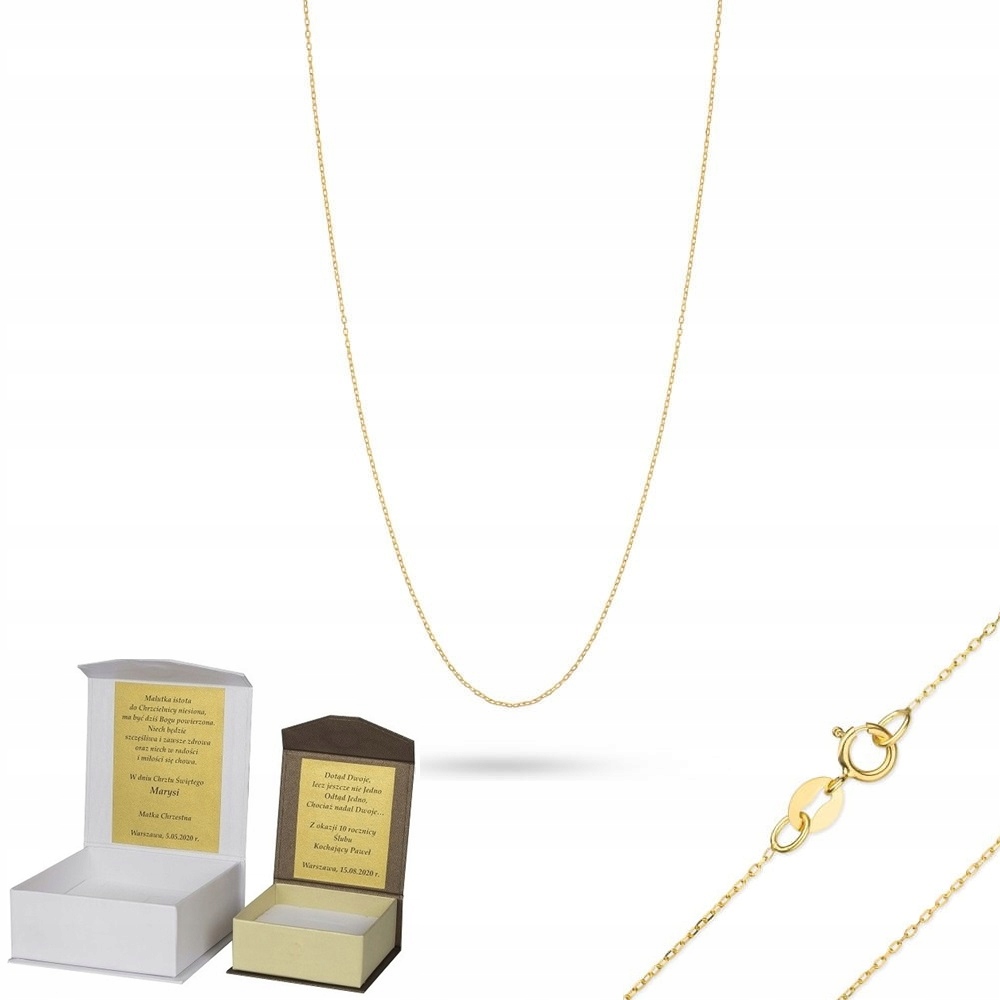 Zlatý řetízek 50 cm Ankr zlato pr. 585 Dedikace AZ1