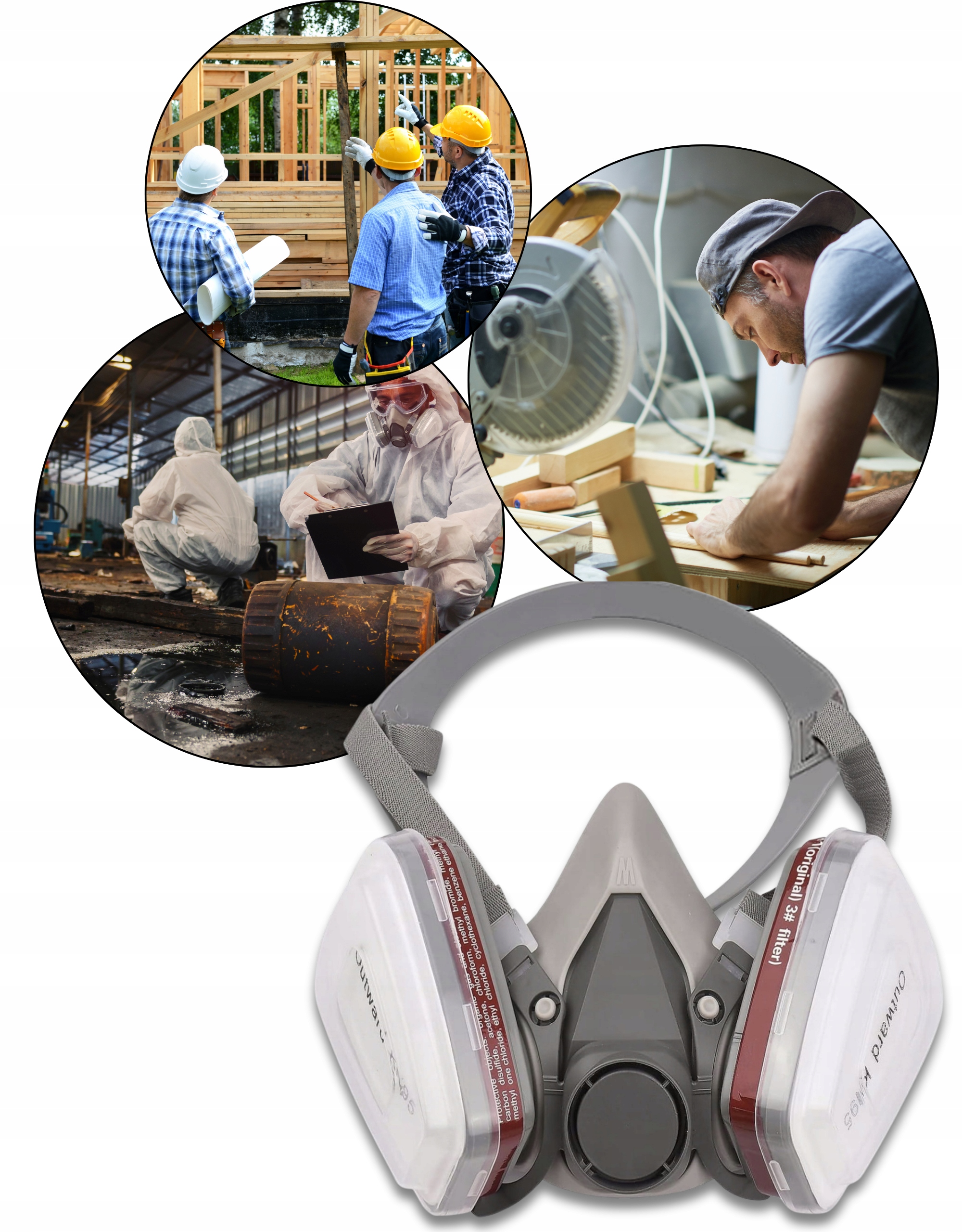 MASKA LAKIERNICZA PÓŁMASKA OCHRONNA PRZECIWPYŁOWA ZESTAW FILTRY WKŁADY Rodzaj lakiernicza