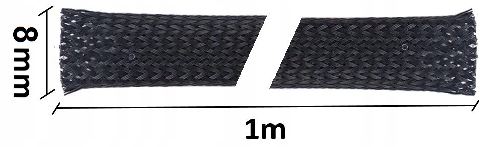 Oplot do Kabli Osłona Przewodów 5-16mm 1m Model PCOSL-21 8mm 1m