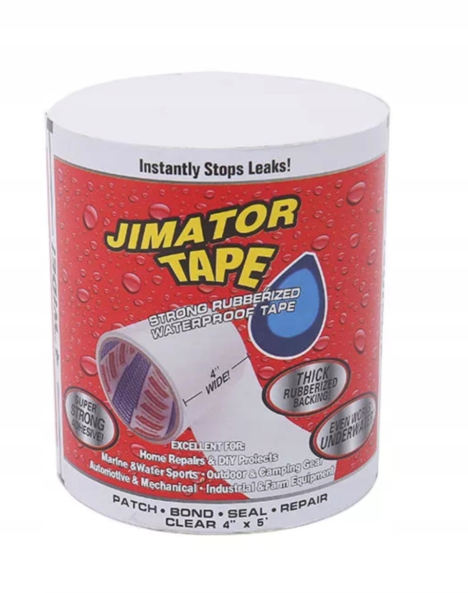 

Taśma naprawcza wodoodporna Klejąca Przeźroczysta