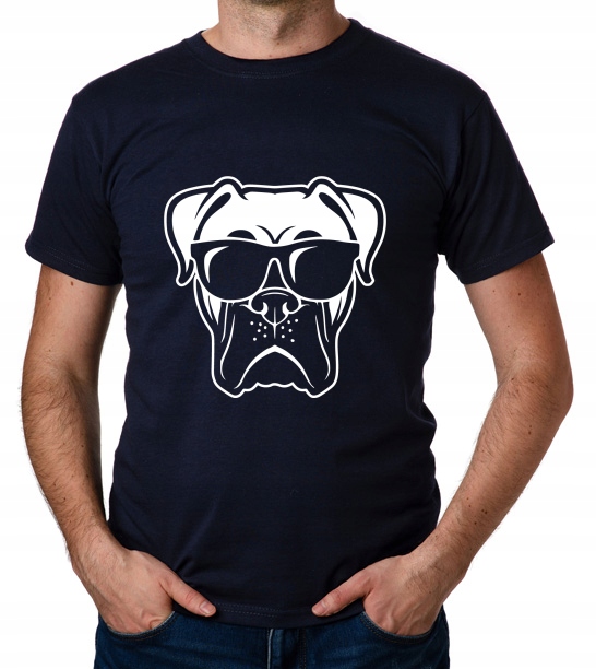 

koszulka Bokser W Okularach Okulary Pies Dog