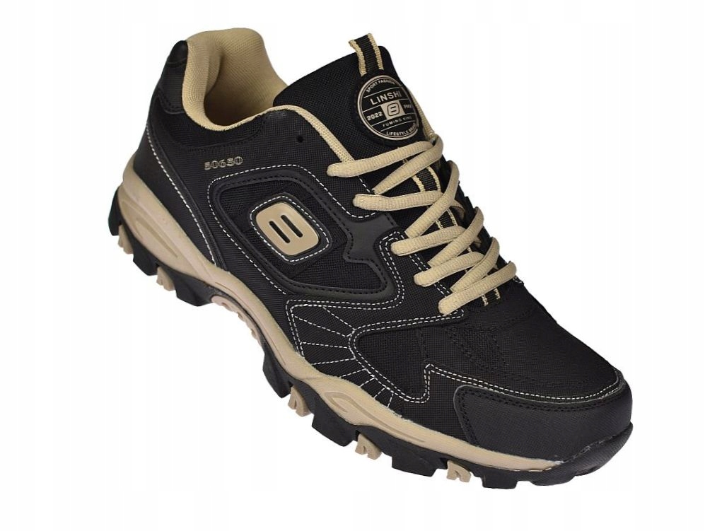 Velké pánské trekové boty sportovní nadměrné velikosti A8599-3 Be vel 47