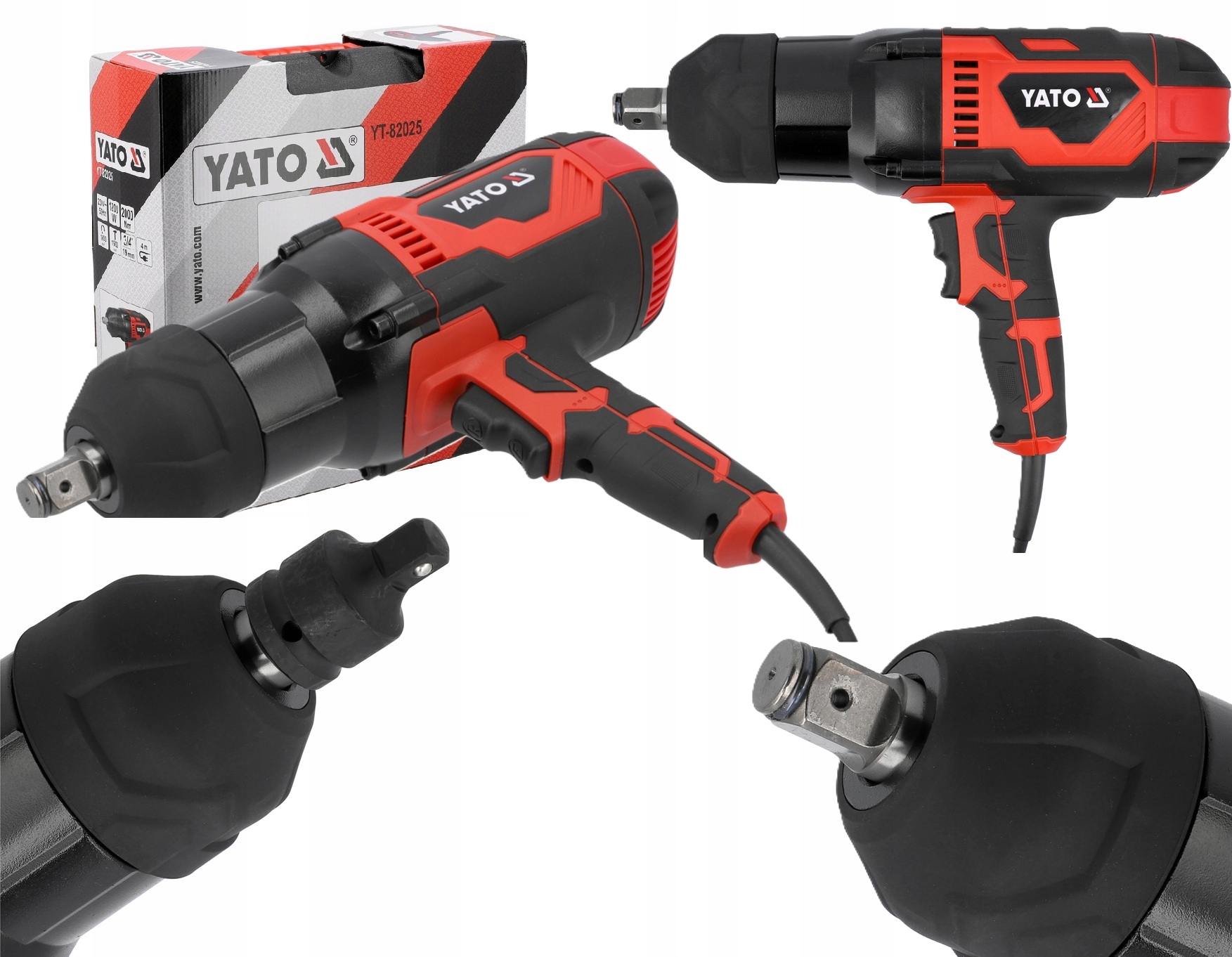 Elektrický Rázový Uťahovák 3/4" 1200 W 2000 Nm 230 V Yato YT-82025