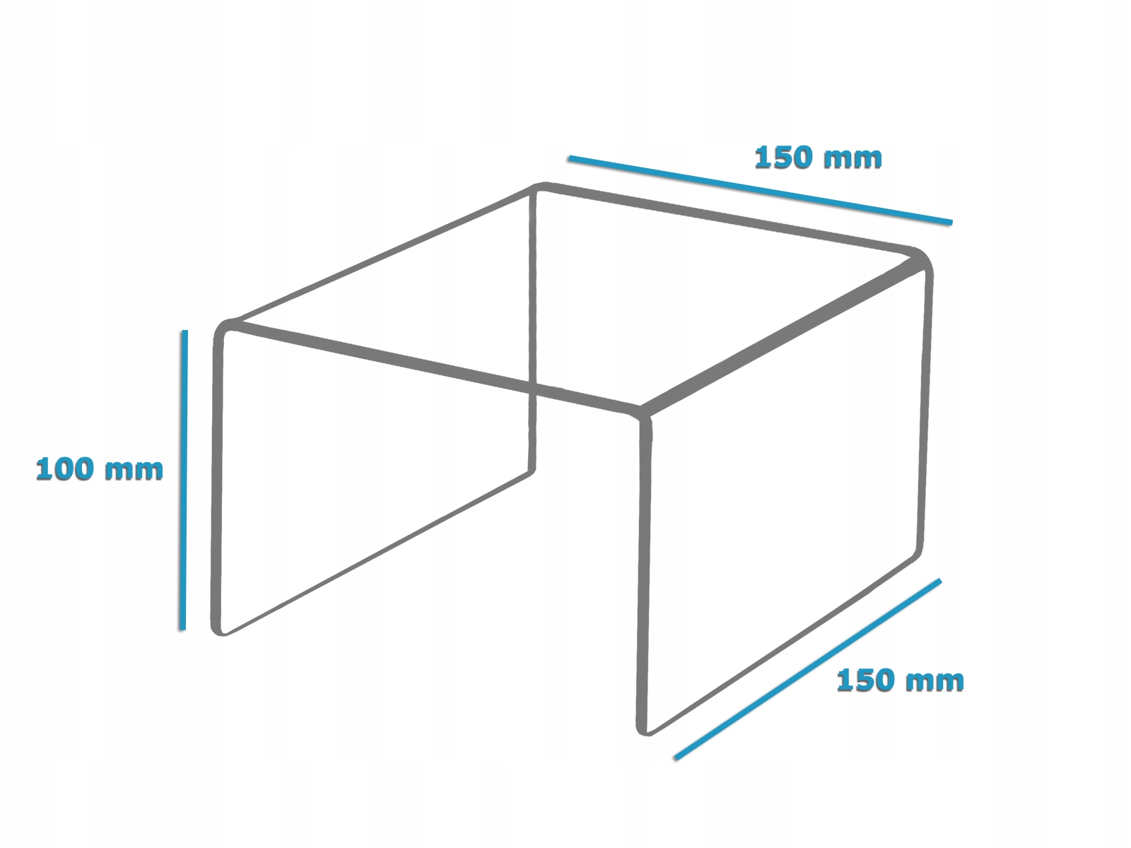 STOJAK PODSTAWKA EKSPOZYTOR STOPIEŃ PLEXI 15/15/10