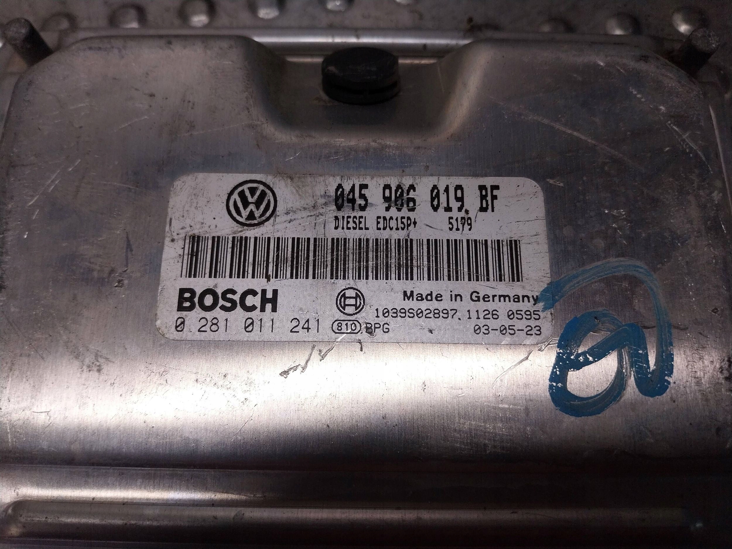 computer control unit of the engine 045906019BF 0281011241 VW POLO IV 9N 1.4 TDI