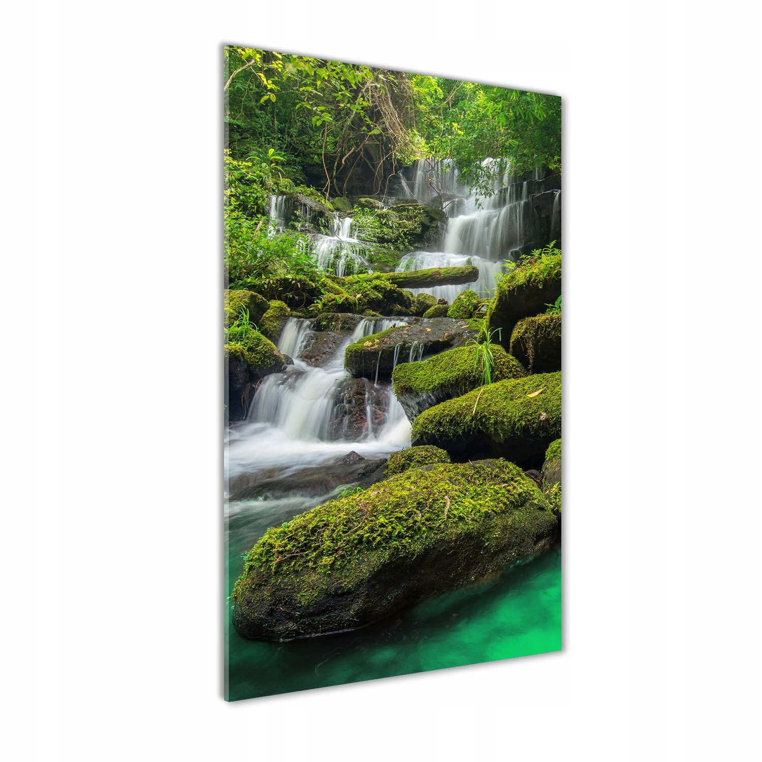 

Foto obraz na szkle Wodospad w dżungli 50x100 cm