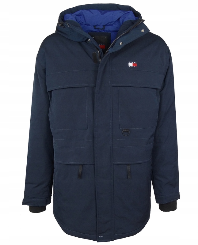Tommy Jeans pánská bunda, modrá, parka, L