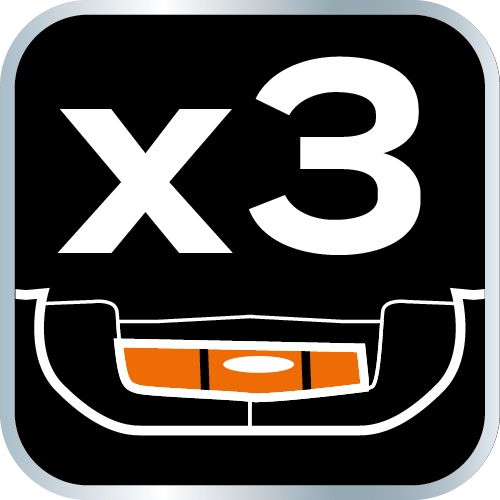 NEO 71-003 Poziomnica do słupków, ruchoma, magnes Liczba libelek 3