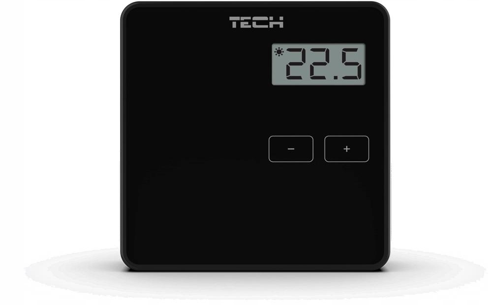 Kabelový dvoustavový pokojový regulátor černý ST-294v1 Tech sterowniki