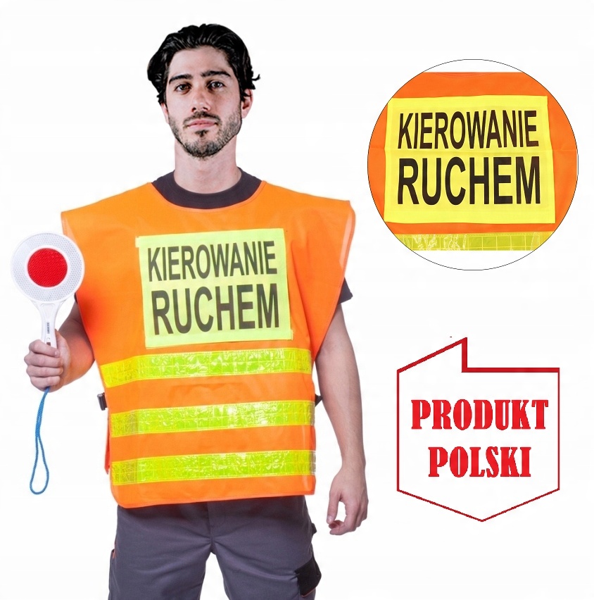 

Kamizelka Kierowanie Ruchem Pasy Odblaskowe