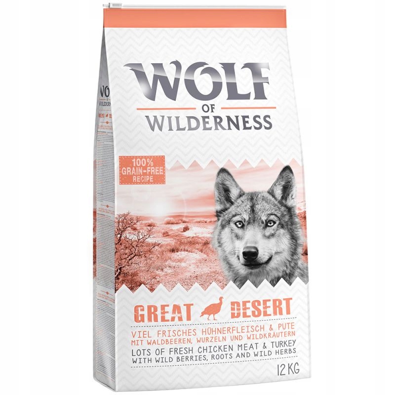 Wolf of Wilderness Adult „Great Desert”, krůta 12 kg