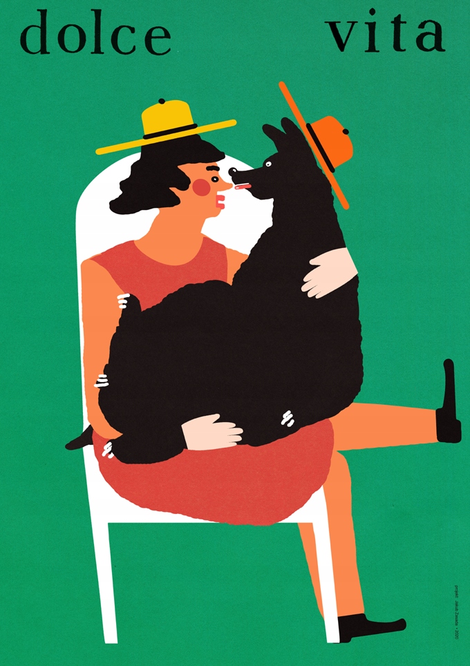 

Dolce Vita Dama Z Pieskiem, Plakat Do Domu itd, B2