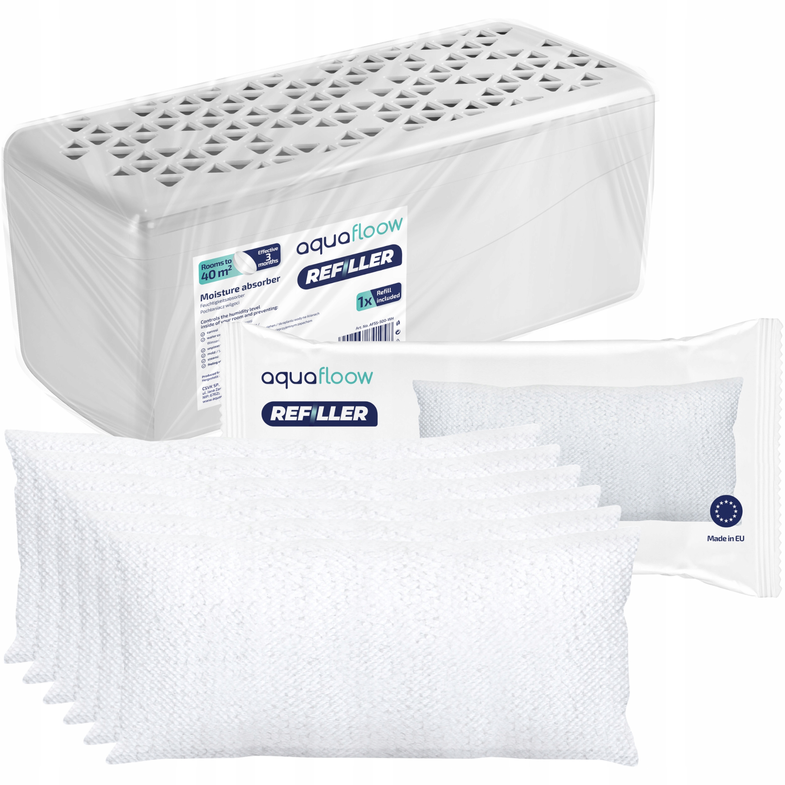 

Pochłaniacz Wilgoci Osuszacz 6x Wkład 500g Mocny