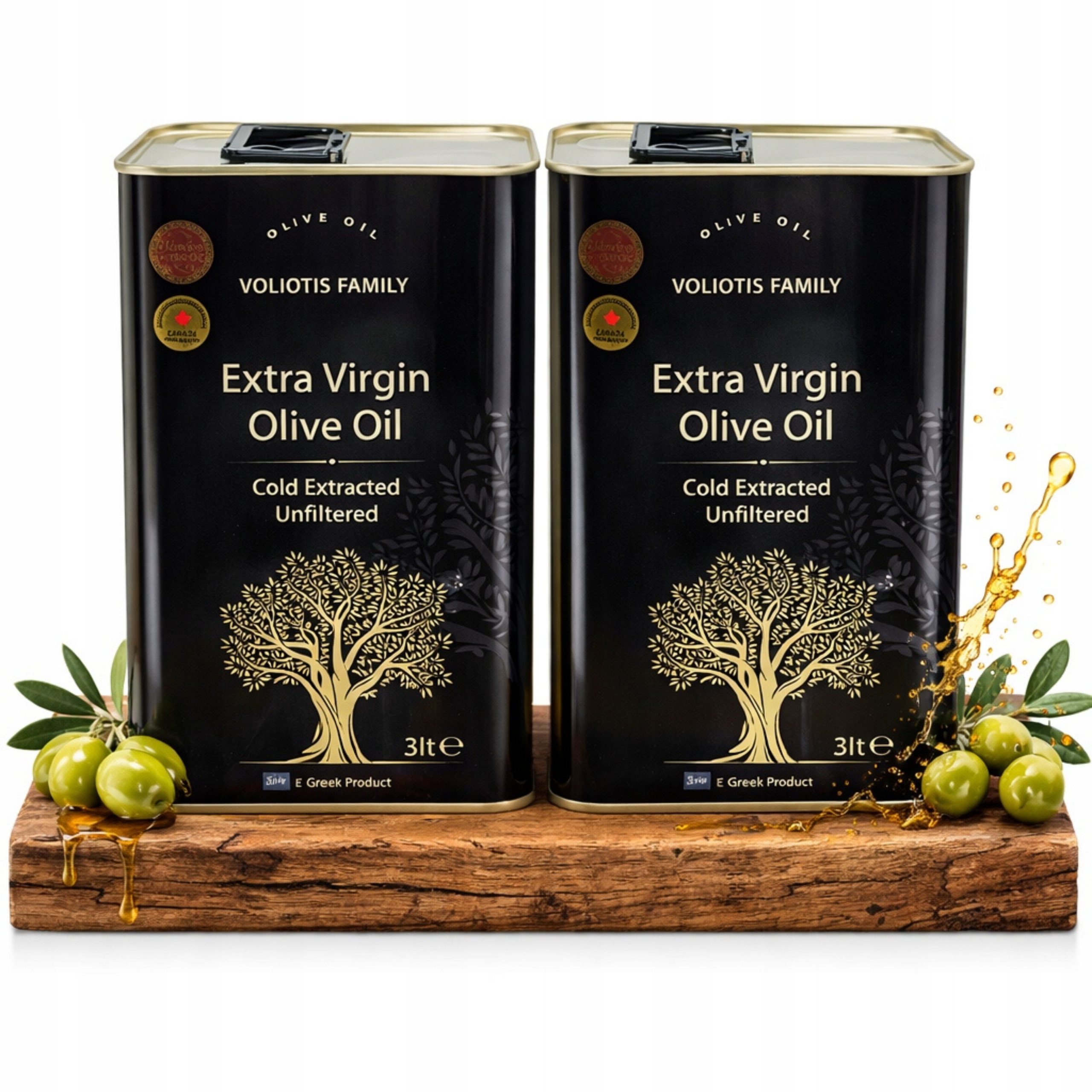 Levně Extra panenský olivový olej Řecký nefiltrovaný 2x3L Sběr 2025/26 0,30%