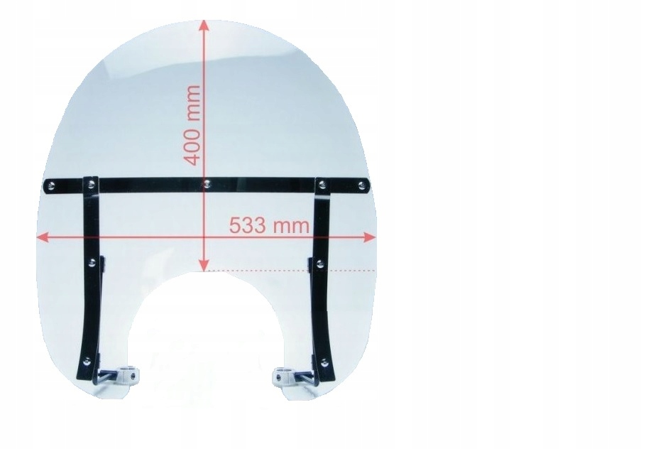 2118720999516 - Універсальне скло 593x533 Romet ZK 50 125 Zetka