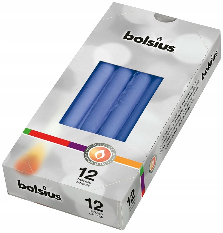 

Bolsius Świeca Szpica 245/24 Niebieski Chaber A'12