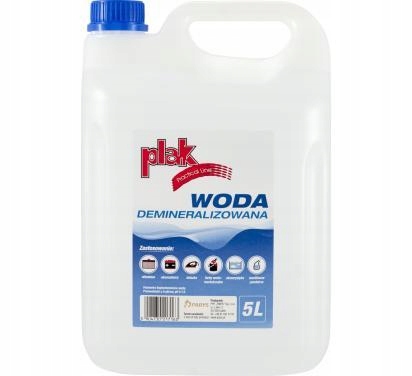 ATAS WODA DESTYLOWANA DEMINERALIZOWANA 5L