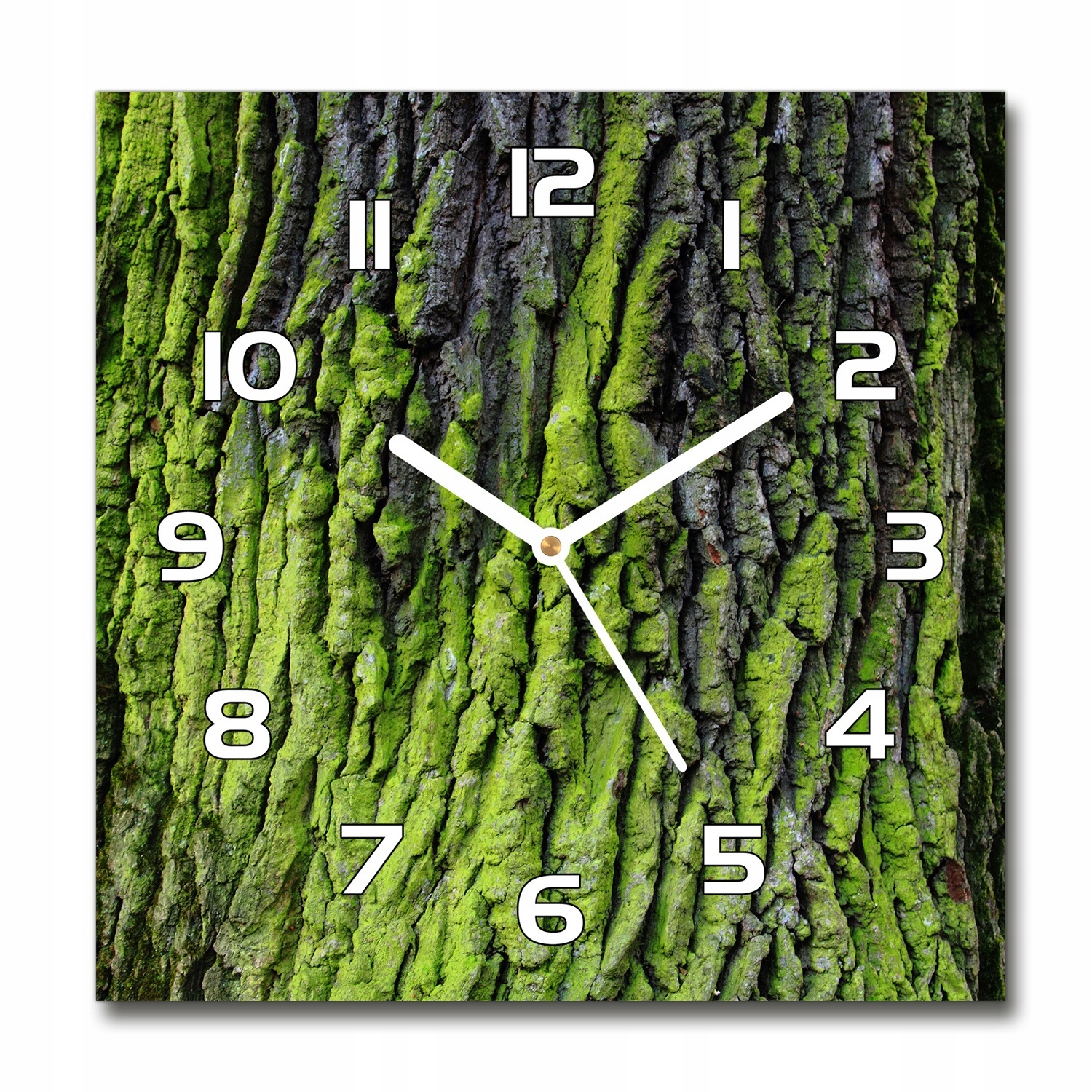 

Nowoczesny wiszący zegar szklany Kora drzewa 30x30