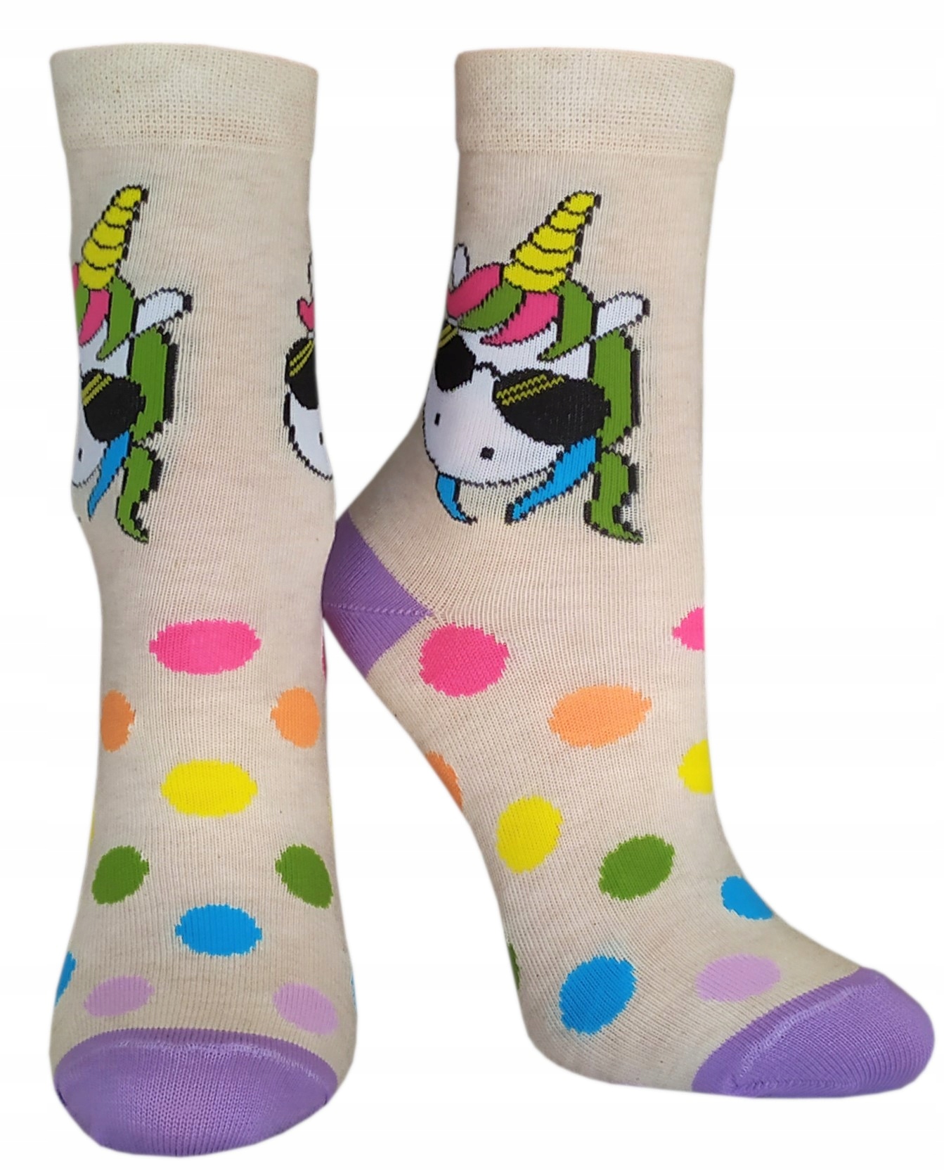 SKARPETY KREBO DZIECIĘCE KOLOROWE JEDNOROŻEC 23-26