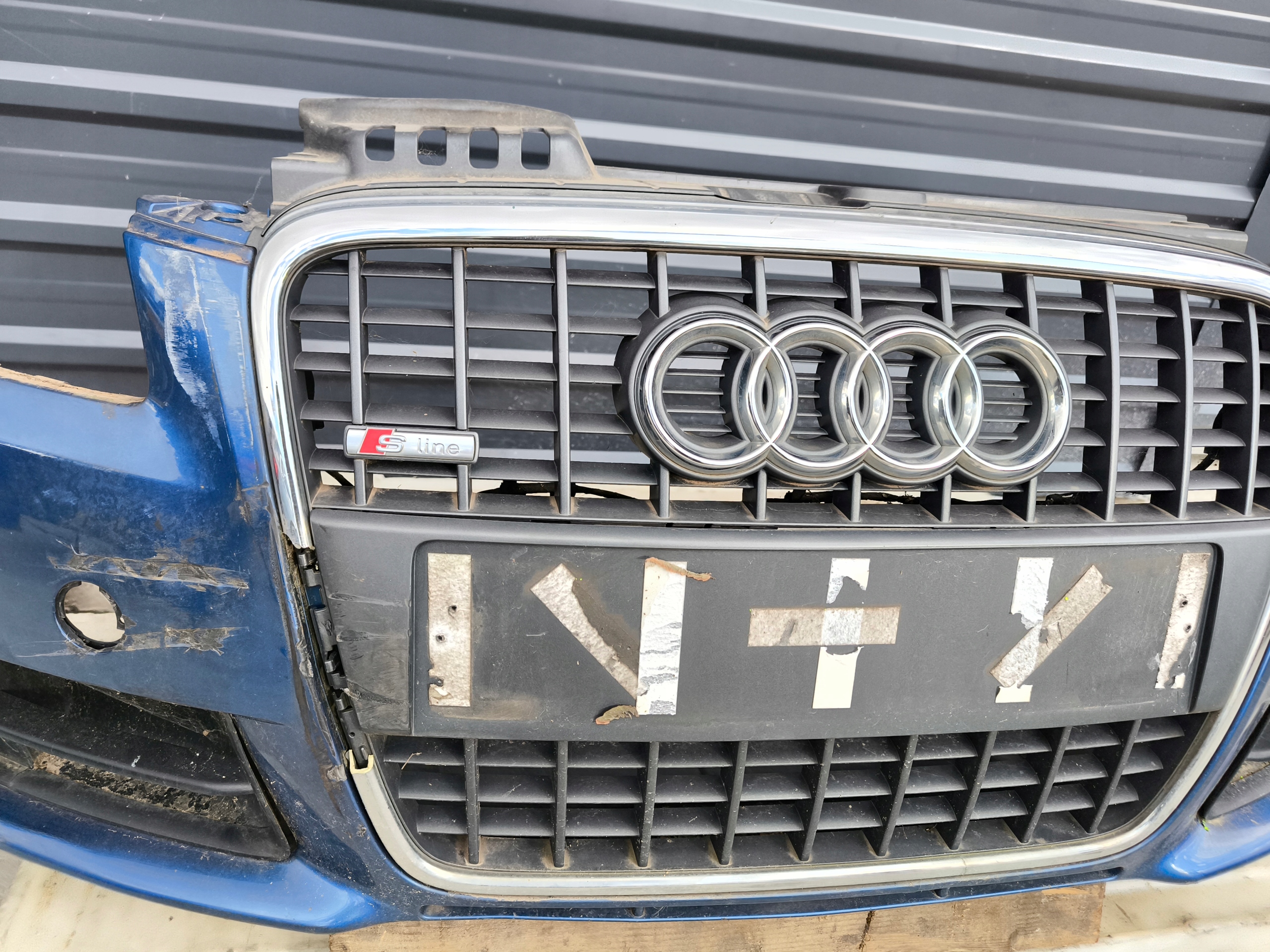 bumper front complete AUDI A4 B7 S LINE LZ5C DO POPRAWEK !!!