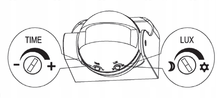 SENSOR PIR CZUJNIK RUCHU I ZMIERZCHU ZEWNĘTRZNY Waga produktu z opakowaniem jednostkowym 0.1 kg