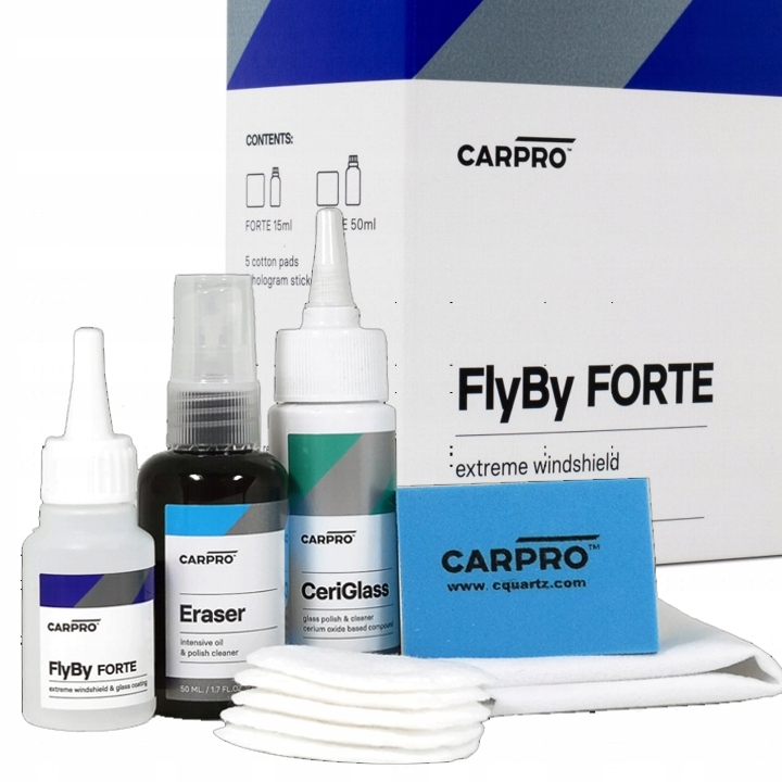 CarPro FlyBy FORTE Extreme Kit zestaw powłoka niewidzialna wycieraczka 15ml