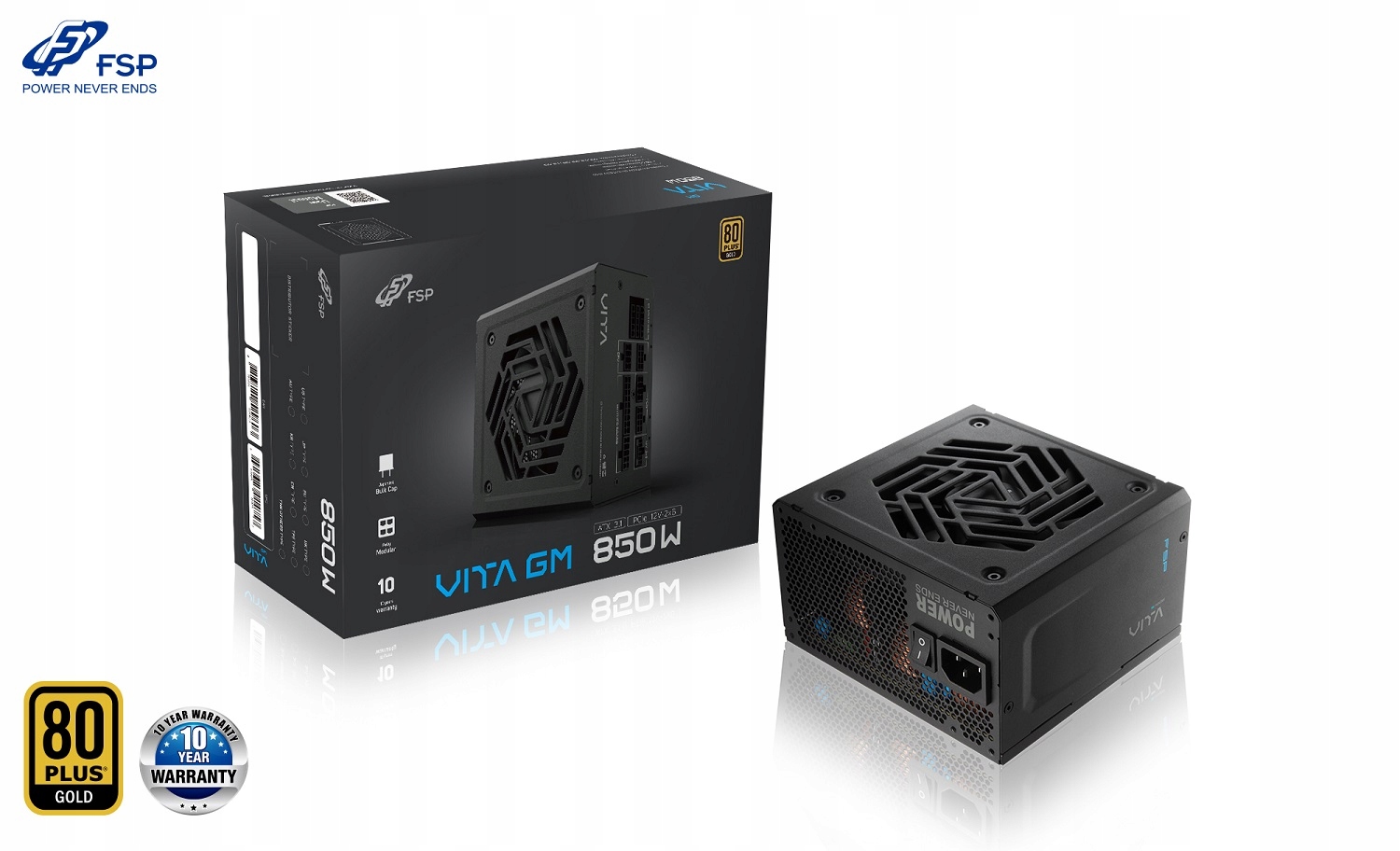 Fsp Vita Gm/ 850W/ Atx 3.1/ 80PLUS Gold/ Modular/ Retail PPA8504202