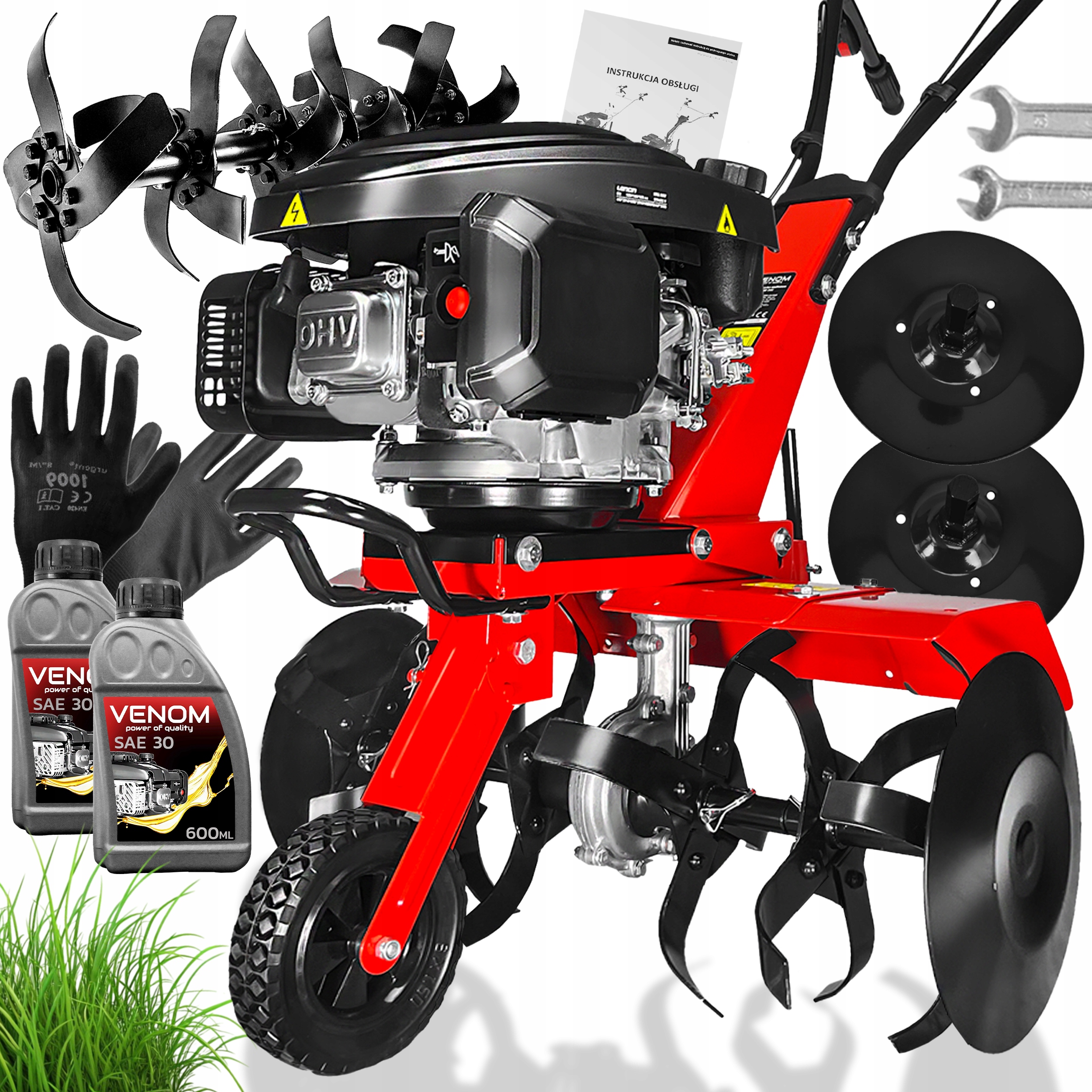 Benzines talajmaró Venom 60 cm 2900 W Loncin motor 166 cm3