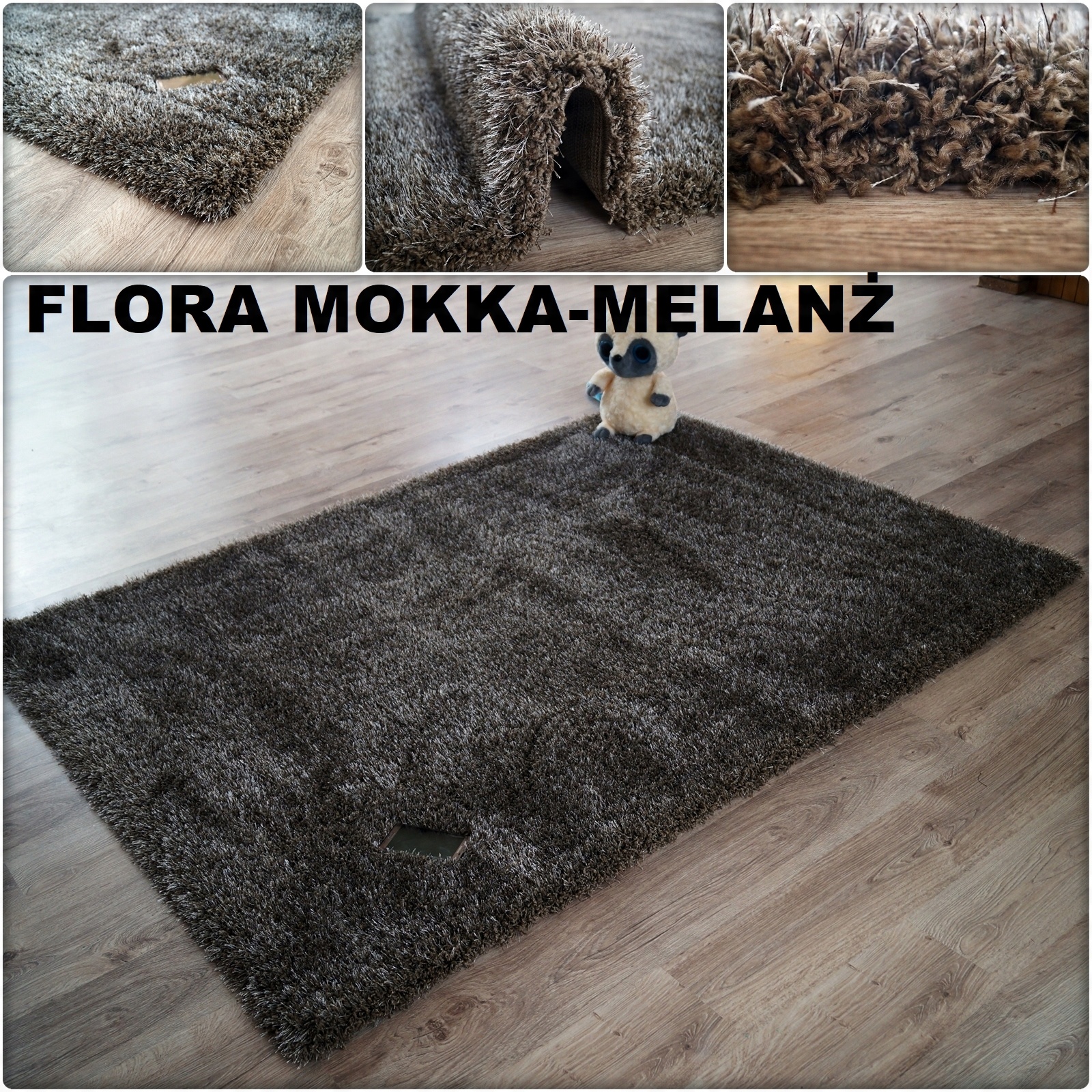 

Dywany Shaggy Gruby 5cm ~120x170 Flora Poliester