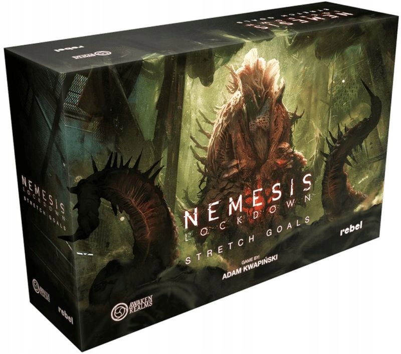 Gra planszowa dodatek Nemesis: Lockdown Stretch Goals edycja Angielska