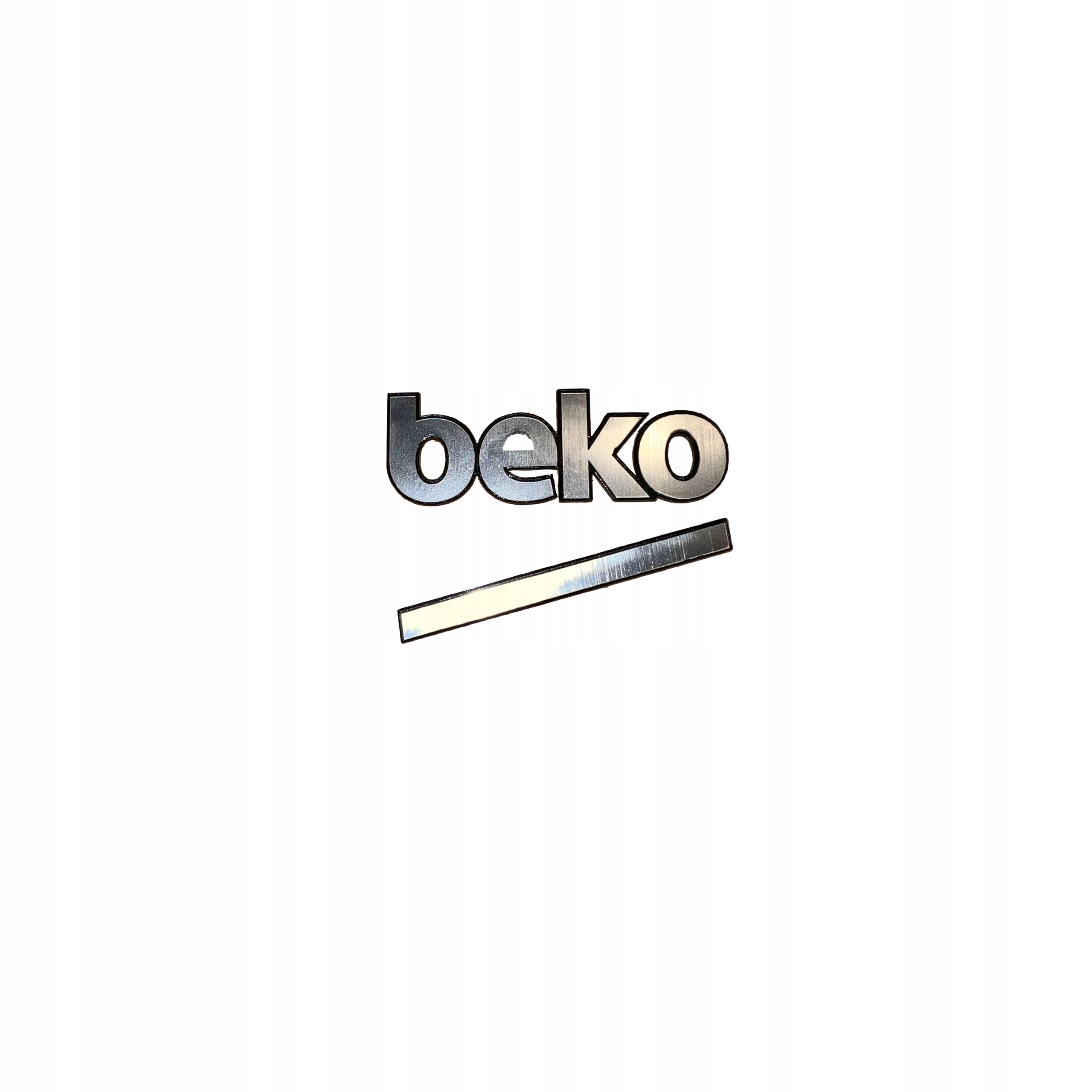 Наклейка эмблема логотип BEKO серебро 54x23 мм