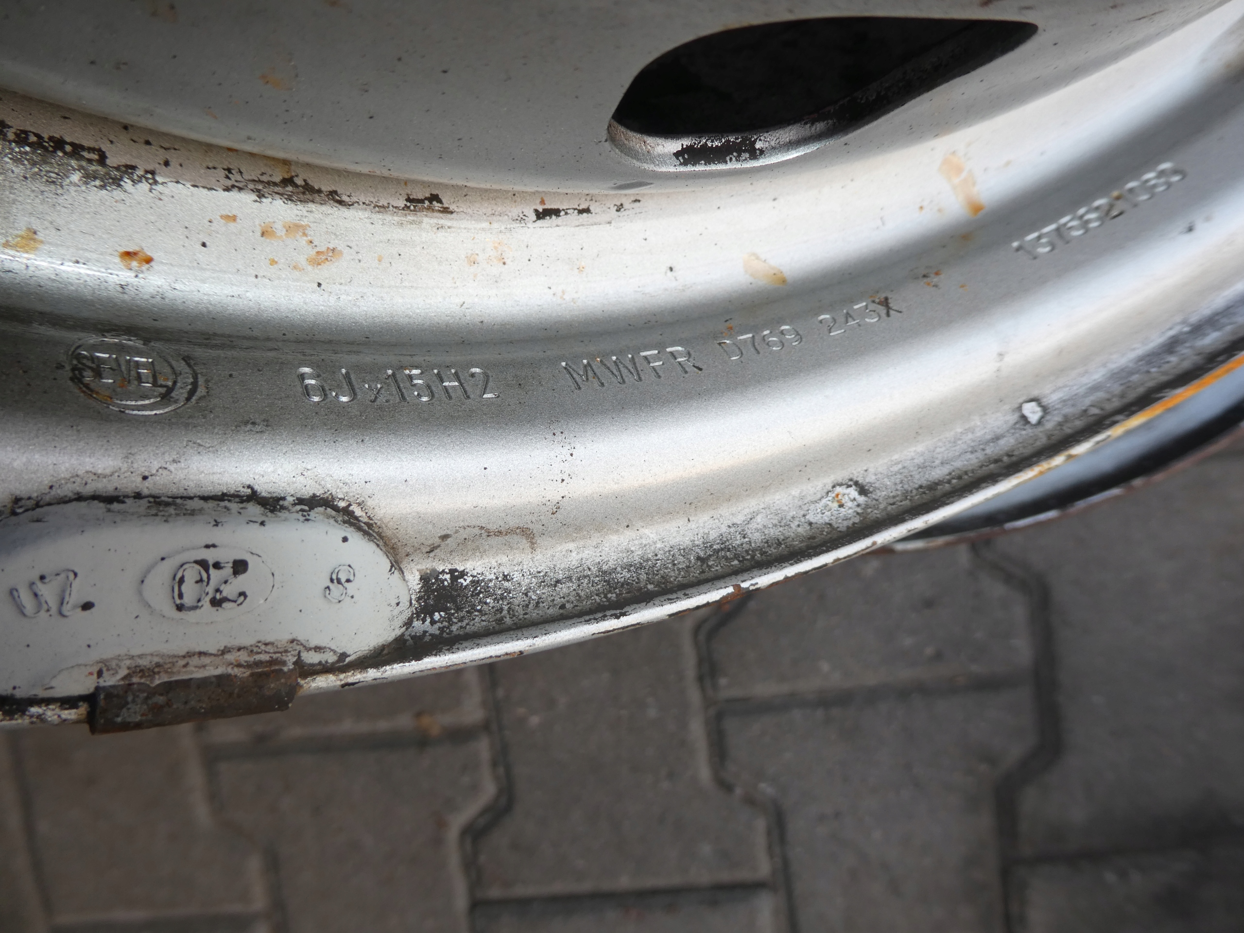discs 15 6x15 E68 DUCATO BOXER ORG KPL 1375621080