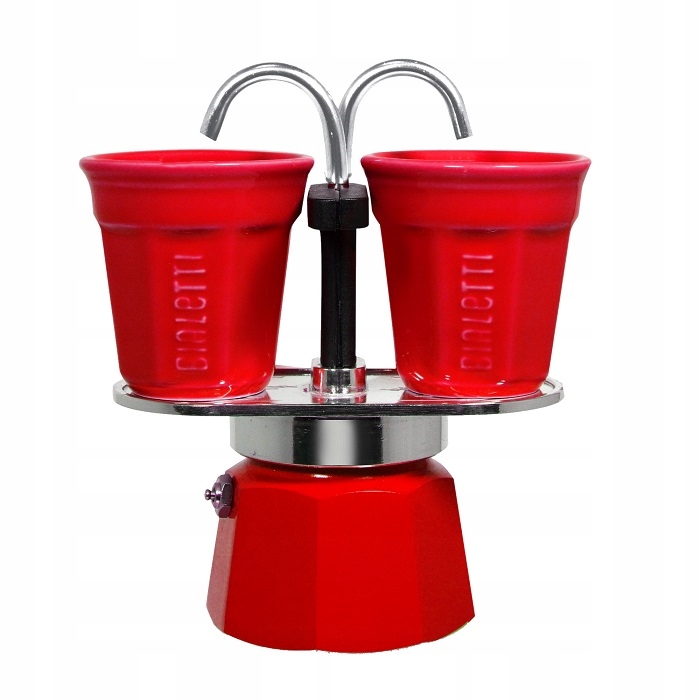 Bialetti Mini Express Na Přípravu Kávy Červený 2tz 2 Šálky