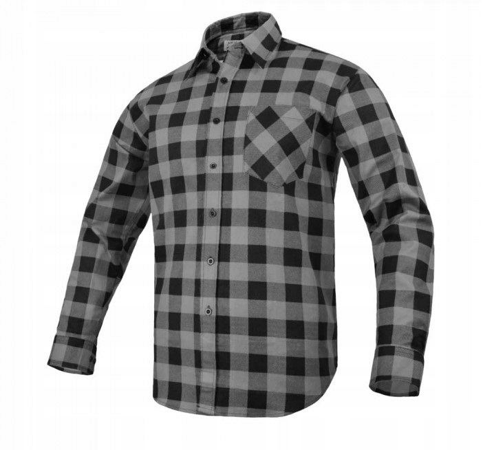 Koszula Flanelowa Męska 100% Bawełna Rozmiar 44