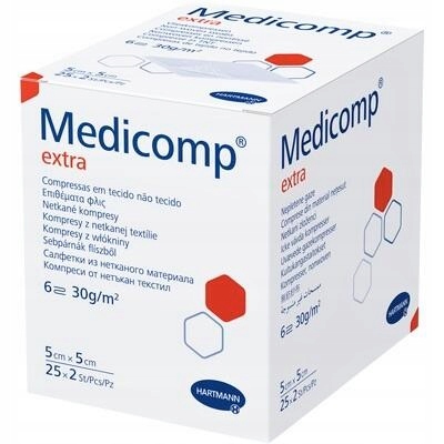 

Hartmann Medicomp Extra 5x5cm, 6w 25x2szt. jał