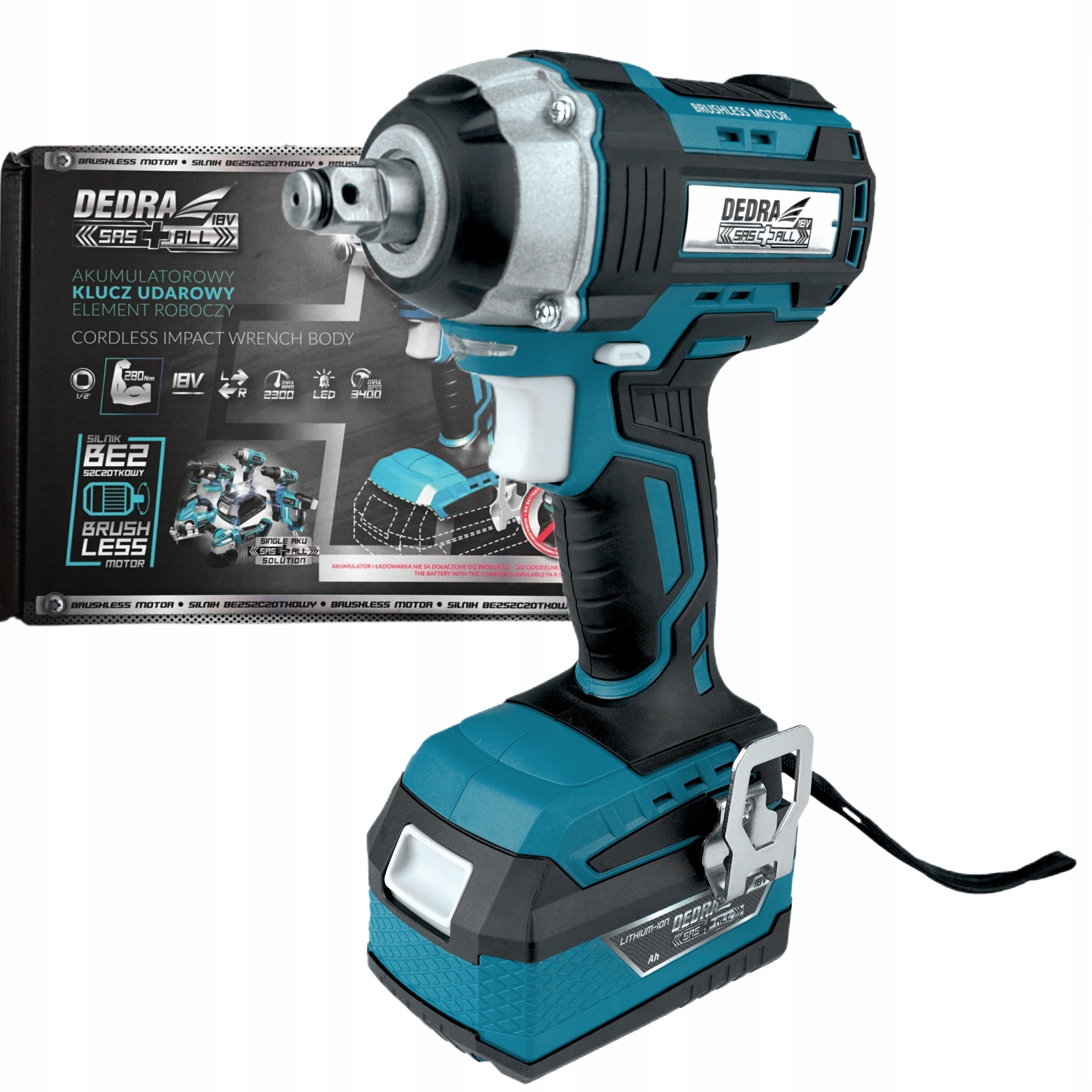 

Dedra DED7146 Klucz Udarowy akumulatorowy 18V Sas+