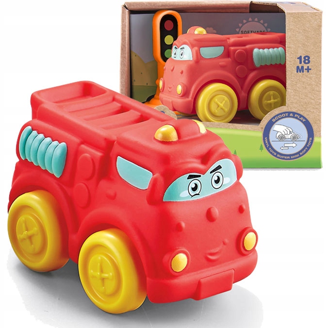 

Gumowe Autko Pojazd Dla Malucha Z Napędem 18M+