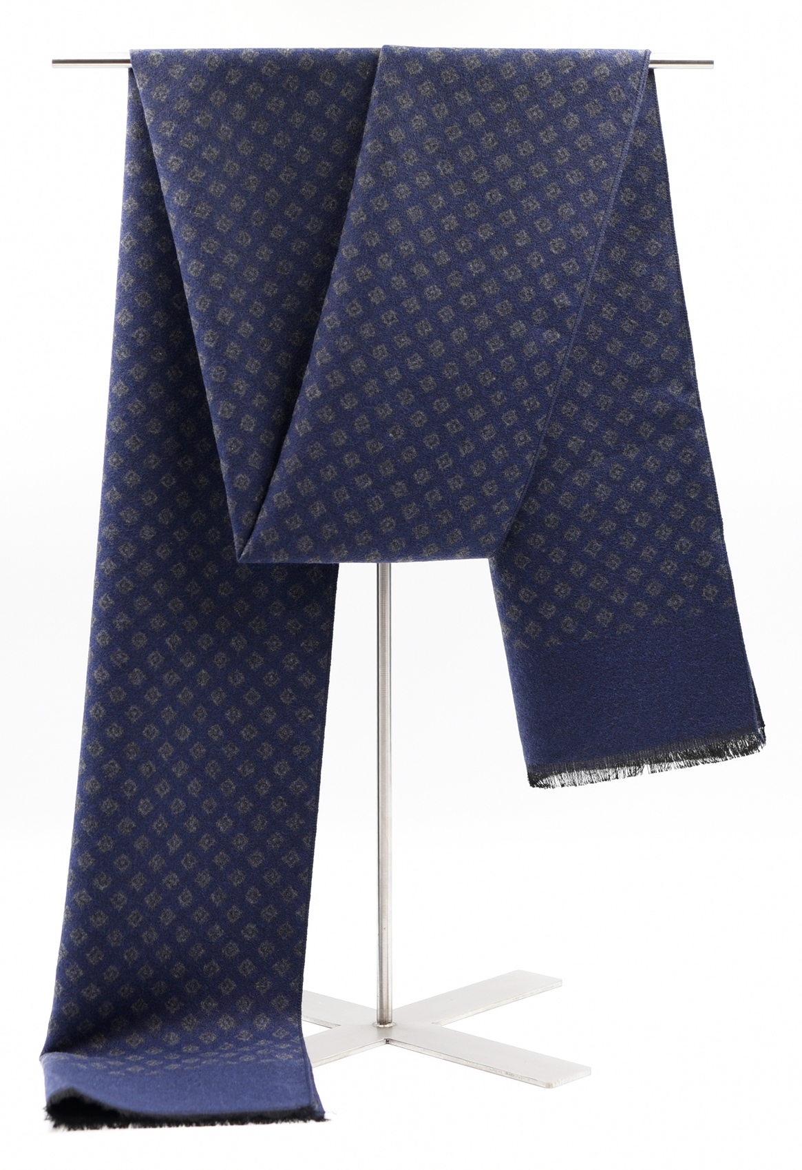 SZAL SZALIK MĘSKI ZIMOWY WZÓR NIEBIESKI